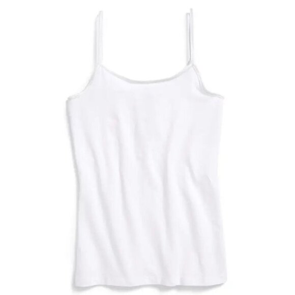 Nordstrom Youth Girls Size Large 10/12 Long Camisole Tank Top in White 2367 - Picture 1 of 8